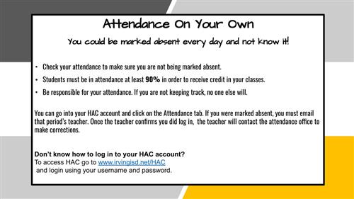 Attendance on Your Own